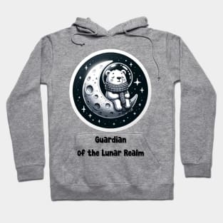 Cute Polar Bear On Moon Hoodie